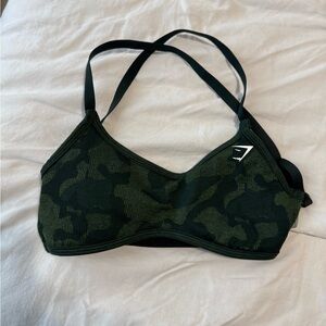Camo Green Sports Bra Gymshark